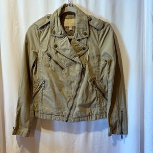 Banana Republic Tan Moto Jacket size xs